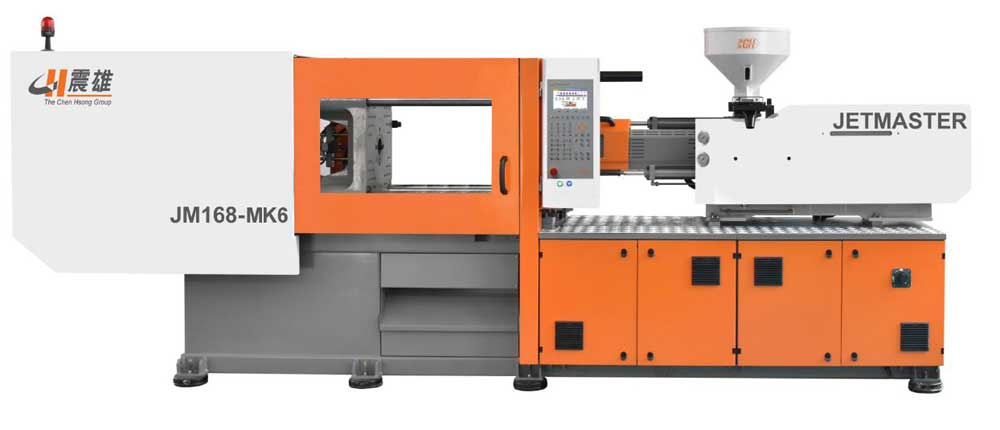 One 128-ton MK6 and one 168-ton MK6 will form a “production cell” producing parts for electric wall-switches.