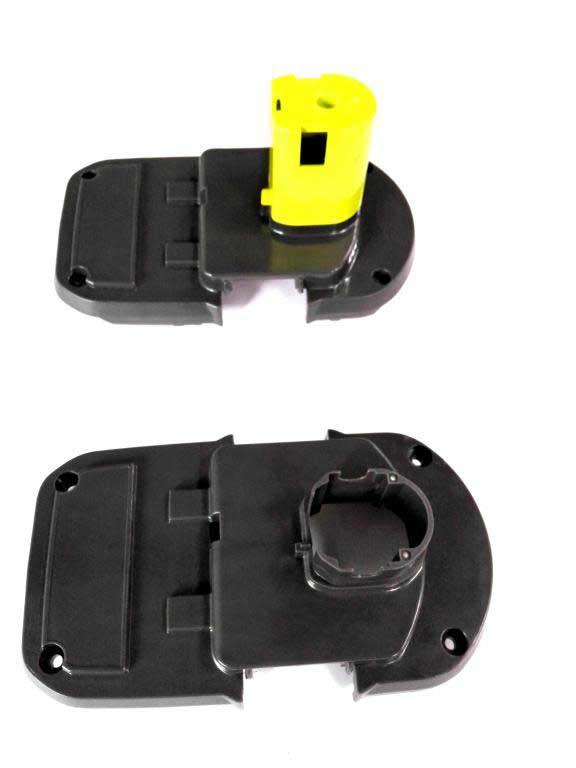 电An EM150-SVP3+ and an EM180-SVP3+ will form an “automated production cell” for two-color automatic over-moulding production of battery enclosures for power tools.