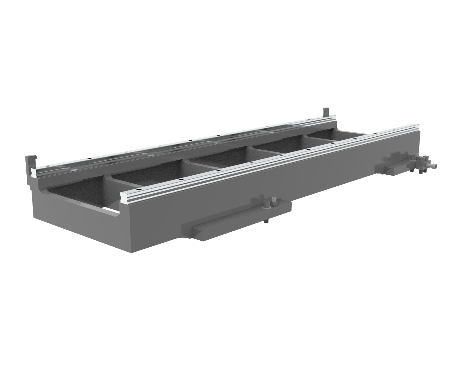 Linear guide rails for injection